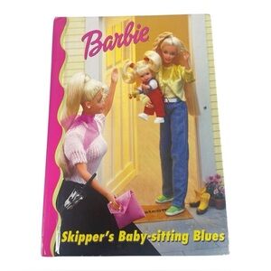 Vintage 1998 Mattel Barbie-Skippers Baby-Sitting Blues Hardcover Chapter Book